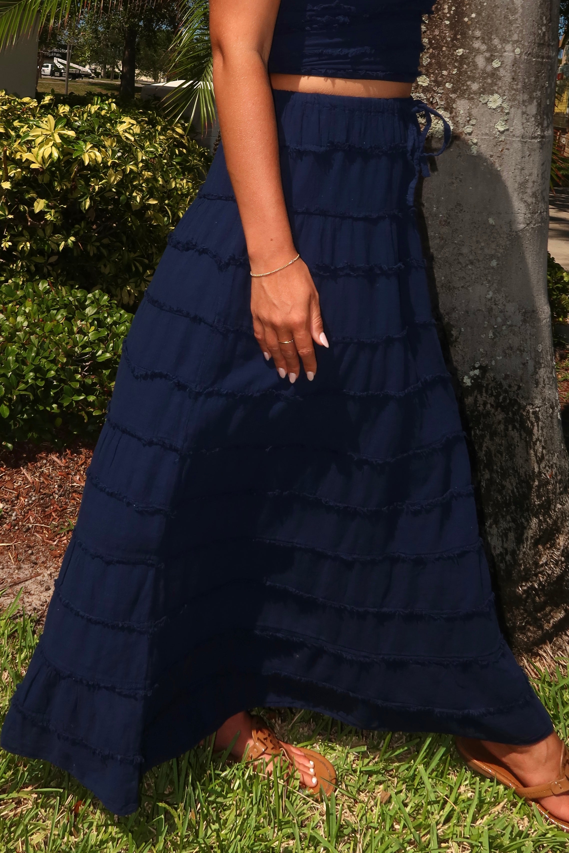 Brielle Skirt - Navy Blue